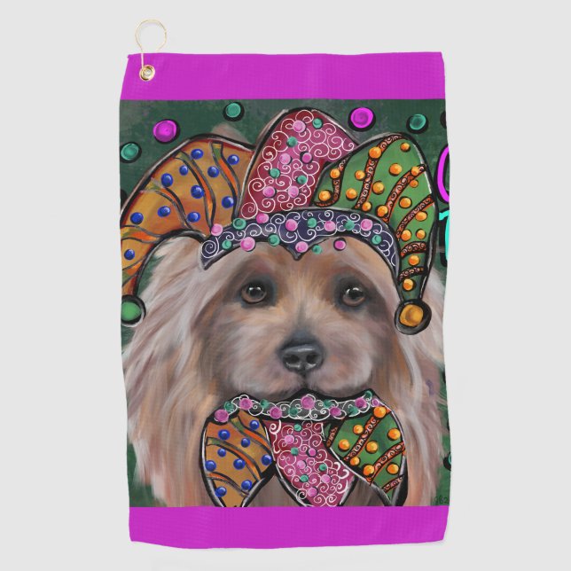SERVIETTE DE GOLF  TERRIER AUSTRALIEN   (Devant)
