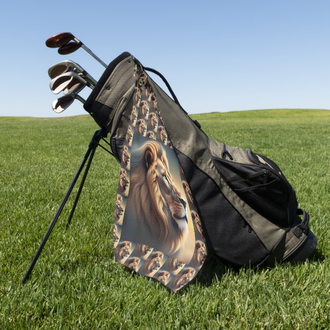 Serviette De Golf Tête de lion (Vert)
