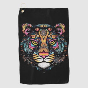 Serviette De Golf Tête de tigre géniale