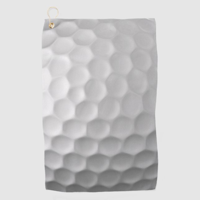 Serviette De Golf Texture de balle de golf blanche gaufree (Devant)