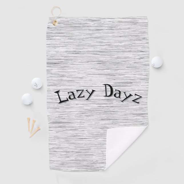 Serviette De Golf Texture statique chic (En situation)