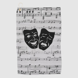 Serviette De Golf Théâtre et musique d'argent