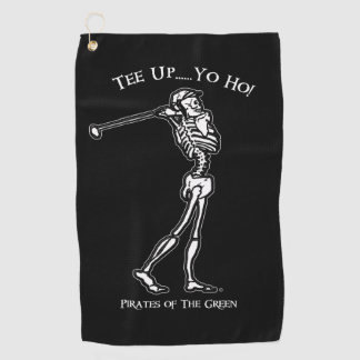 Serviette De Golf Tiens, Ho ! Skeleton Pirate 