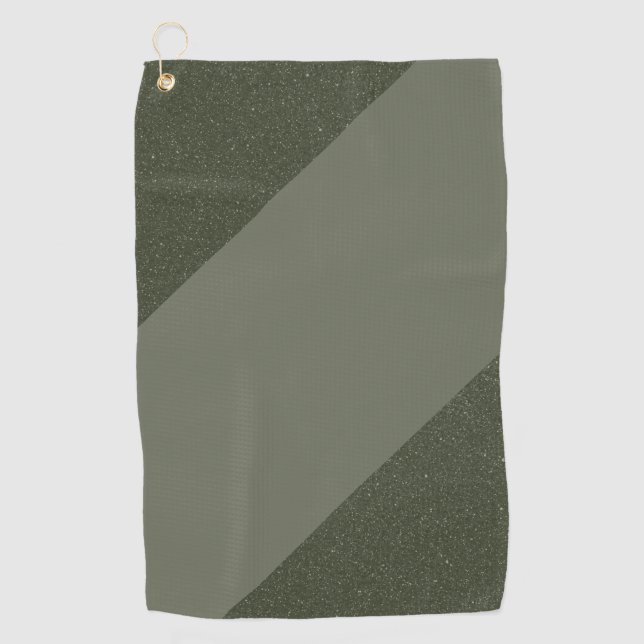 Serviette De Golf Tige de golf moderne Moss Green - Conception perso (Devant)
