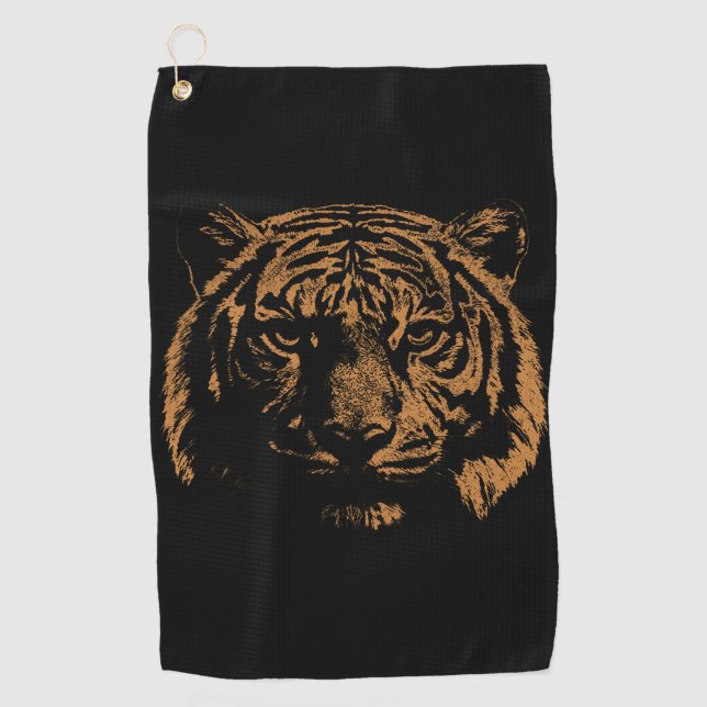 Serviette De Golf Tigre  (Devant)