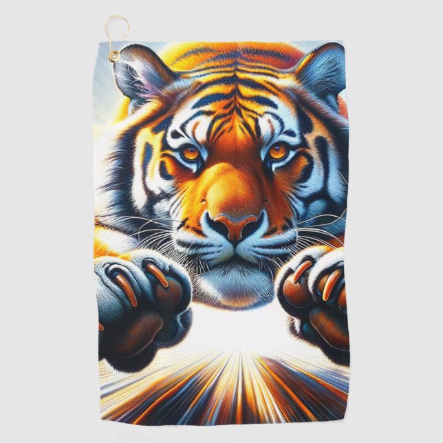Serviette De Golf Tigre (Devant)