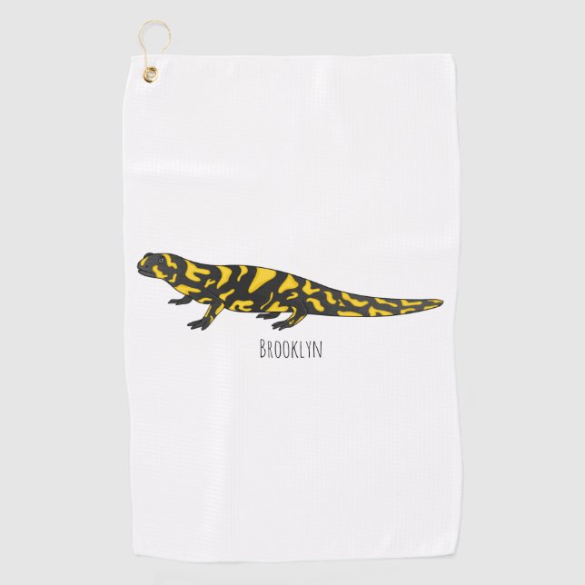 Serviette De Golf Tigre salamandre (Devant)