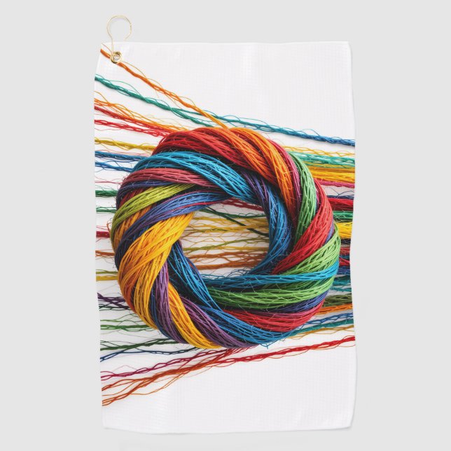Serviette De Golf Tissé dans l'unité (Devant)