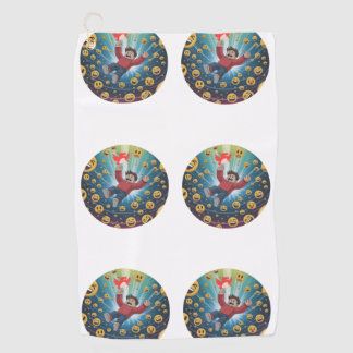 Serviette De Golf Tomber dans une bulle