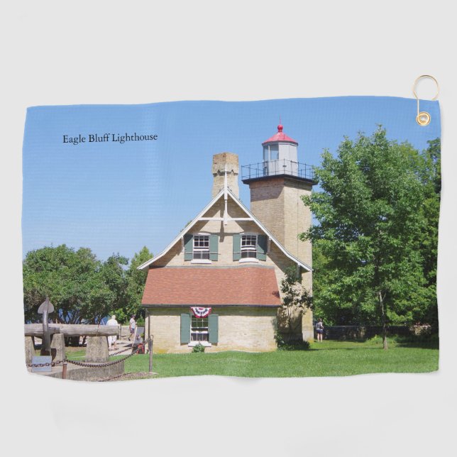 Serviette De Golf Torchon de golf Eagle Bluff Lighthouse (Horizontal)