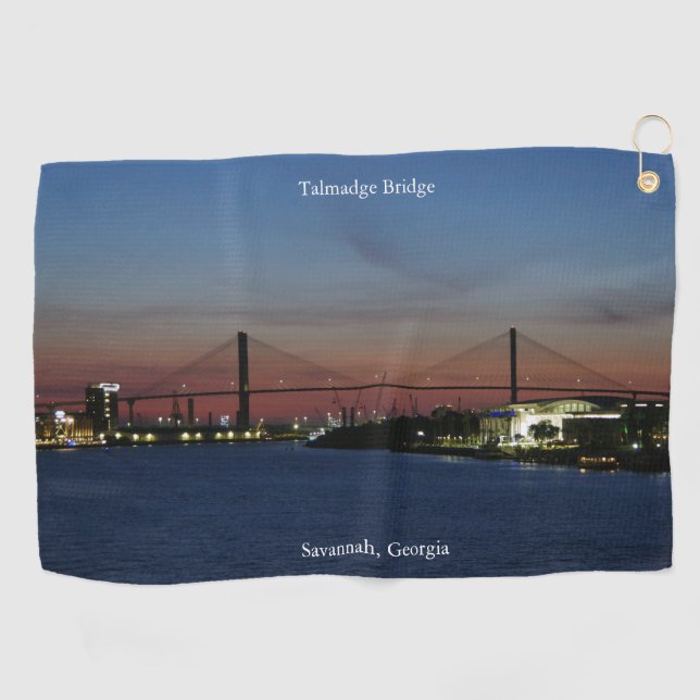 Serviette De Golf Torchon de golf Talmadge Bridge (Horizontal)