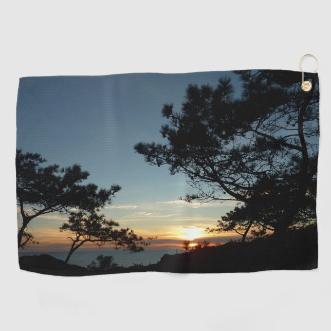 Serviette De Golf Torrey Pine Sunset III Paysage californien (Horizontal)