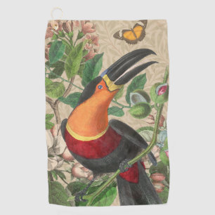 Serviette De Golf Toucan Jungle Tropical Bird Belle antique