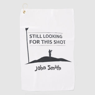 Serviette De Golf Toujours à la recherche de ce cliché Art avec nom