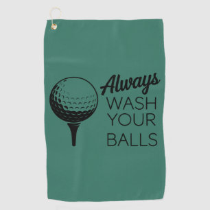 Serviette De Golf Toujours Laver Vos Boules Citation Drôle Golf Golf
