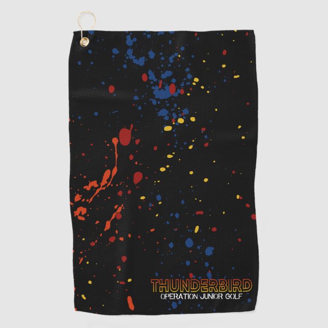 Serviette De Golf Tour GolF Thunderbird - Splatter 2 (Devant)