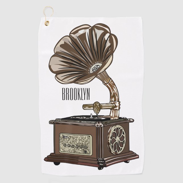 Serviette De Golf Tourne-disque dessin animé (Devant)