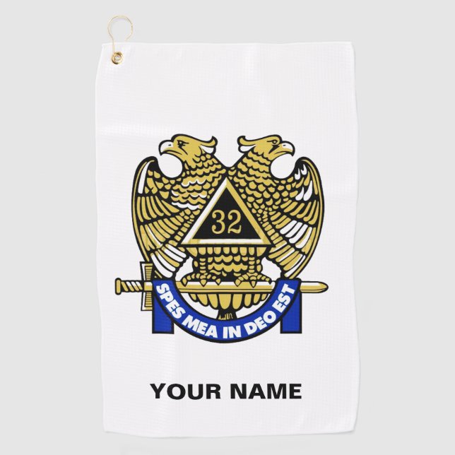 Serviette De Golf Tournée de golf 32 DEGREE MASON (Devant)