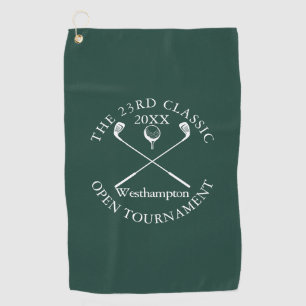 Serviette De Golf Tournoi de Golf Evénement Classique Emerald Green