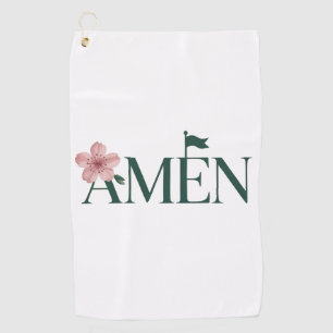 Serviette De Golf Tournoi de golf rose Golf Amen Fête d'anniversaire