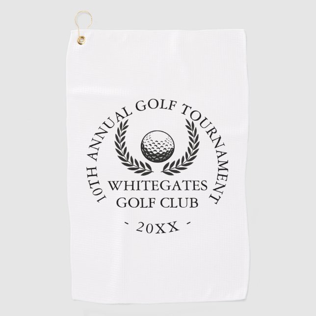 Serviette De Golf Tournoi du club de golf sur mesure (Devant)