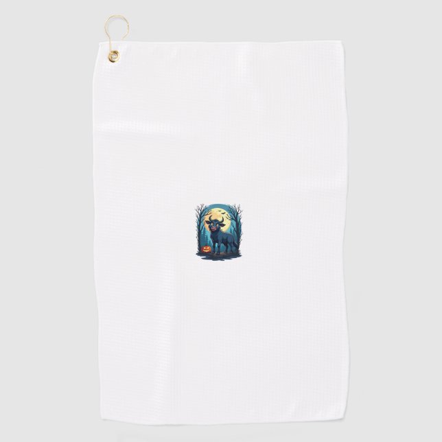 Serviette De Golf Transformation de loup-garou de vache (Devant)