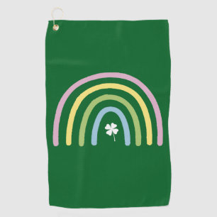 Serviette De Golf Trèfle à quatre feuilles Arc-en-ciel Saint Patrick