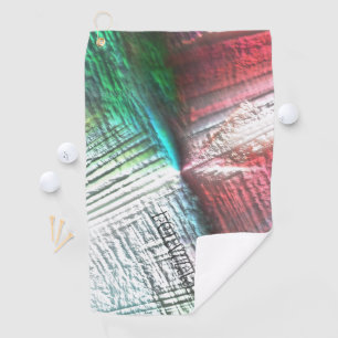 Serviette De Golf Très rugueux rocailleux virtuel en pêche et aqua &