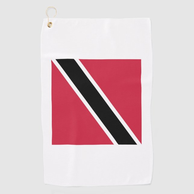 Serviette De Golf Trinidad and Tobago Flag Emblem (Devant)