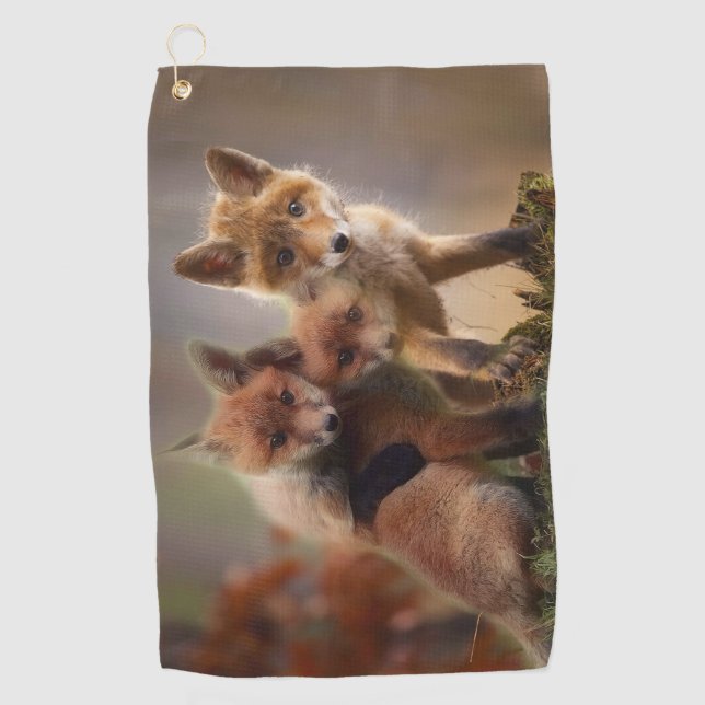 Serviette De Golf Triplets Foxy (Devant)