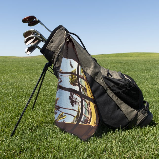 Serviette De Golf Tropical Fiji Beach Scene gtcnm (Vert)