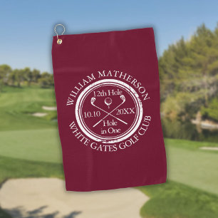 Serviette De Golf Trou personnalisé en un moderne Bourgogne