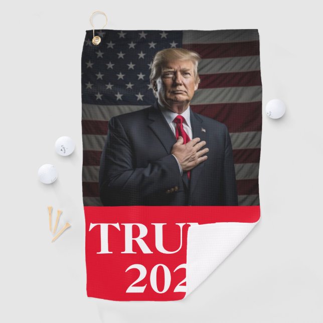 Serviette De Golf Trump 2024 (En situation)
