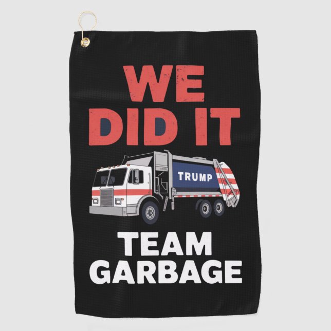Serviette De Golf Trump 2024 Truck Garbage Nous L'Avons Fait Équipe  (Devant)