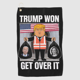 Serviette De Golf Trump a gagné, passez à autre chose, Maga a gagné 