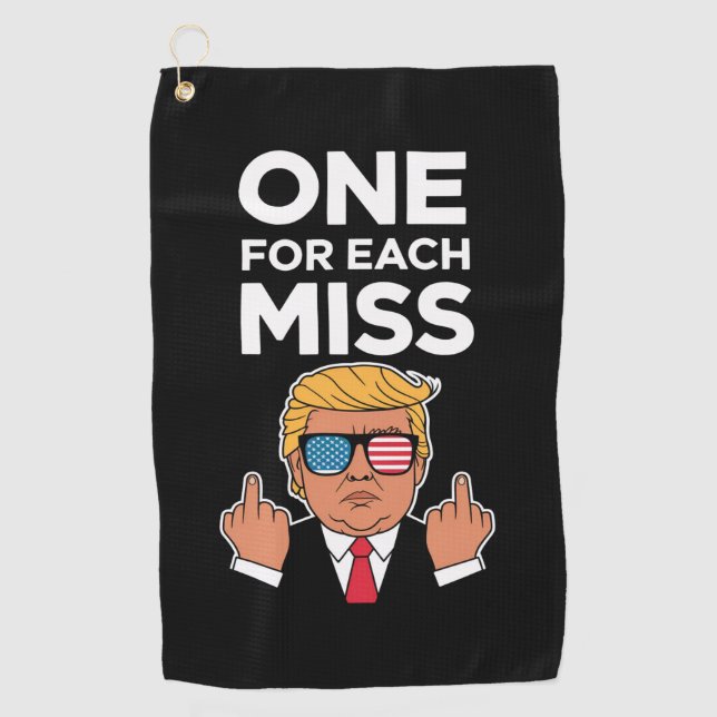 Serviette De Golf Trump un pour chaque erreur  (Devant)