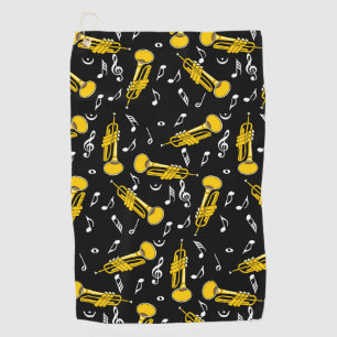 Serviette De Golf Trumpet Music Notes Motif
