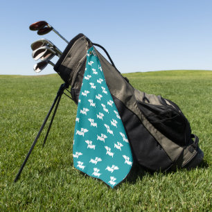 Serviette De Golf Turquoise Dachshund Maman Golfer Cadeau