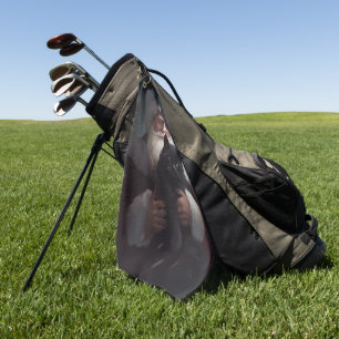 Serviette De Golf Tuxedo Chat avec Noël Festif du Père Noël