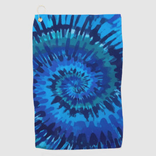 Serviette de golf Tye-Dye-Blue