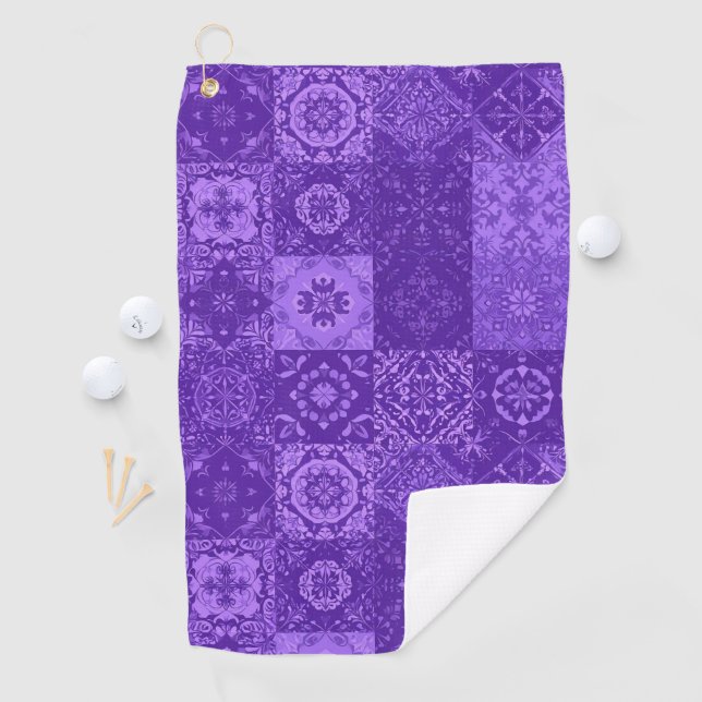 Serviette De Golf Ube Halaya Violet (En situation)