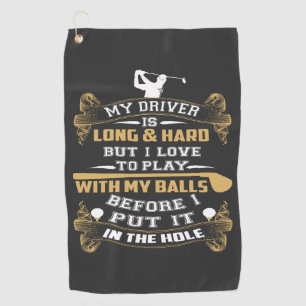 Serviette De Golf Un Chauffeur De Golf Hilaire Dit