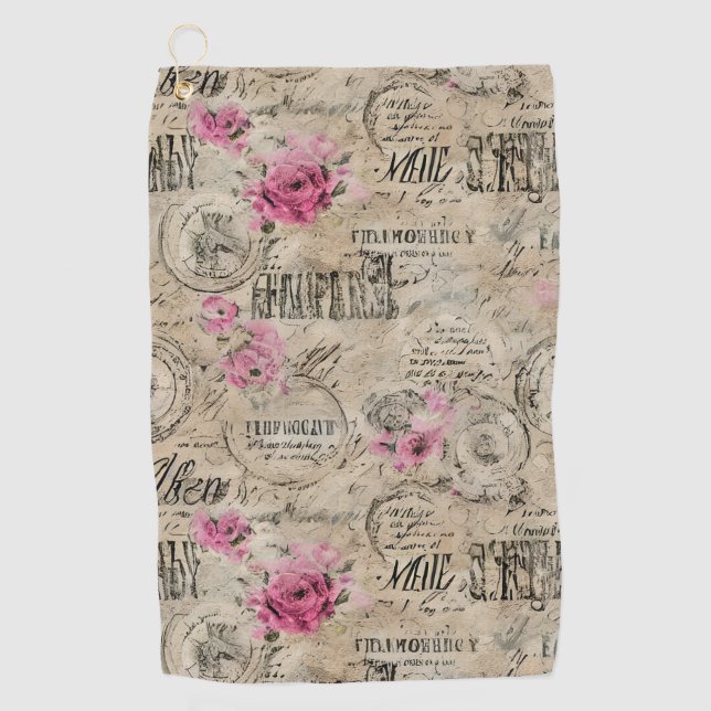 Serviette De Golf Un Ephémère français série 24 (Devant)