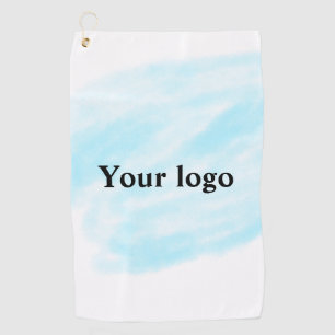 Serviette De Golf Un logo personnalisé simple et élégant ici compagn