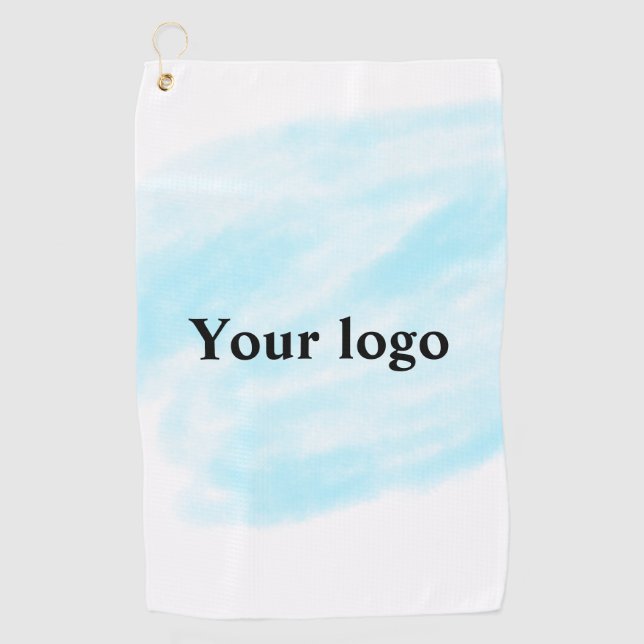Serviette De Golf Un logo personnalisé simple et élégant ici compagn (Devant)
