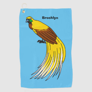 Serviette De Golf Un petit oiseau de paradis