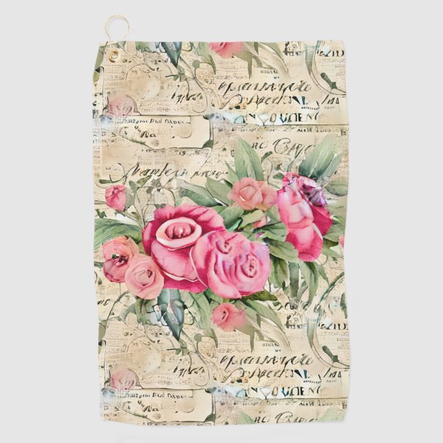 Serviette De Golf Une série de dessins éphémères français 26 (Devant)