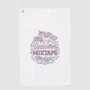 Serviette De Golf Unicorn Mixtape Magie Autocollant et Chemise Adora