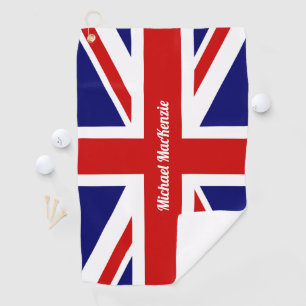 Serviette De Golf Union Jack - Drapeau du Royaume-Uni - Personnalis