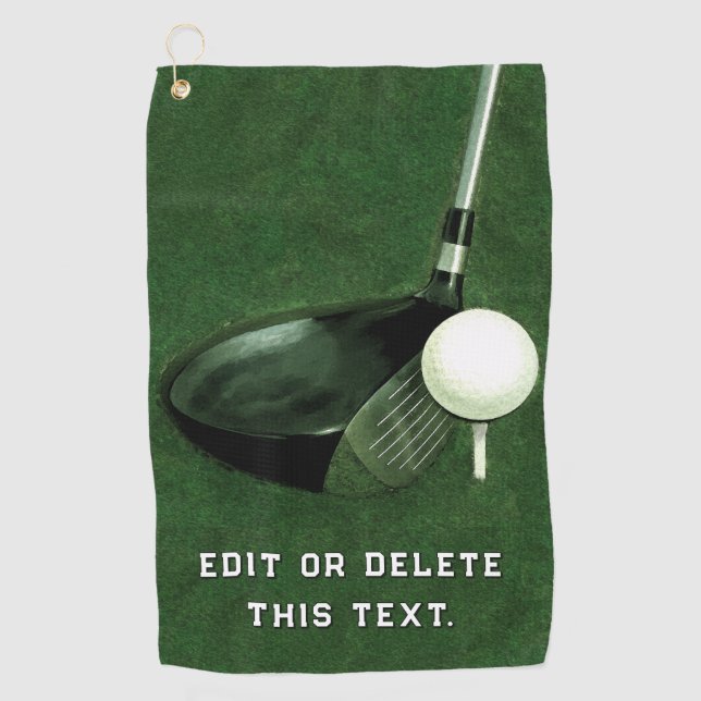 Serviette De Golf Unique (Devant)